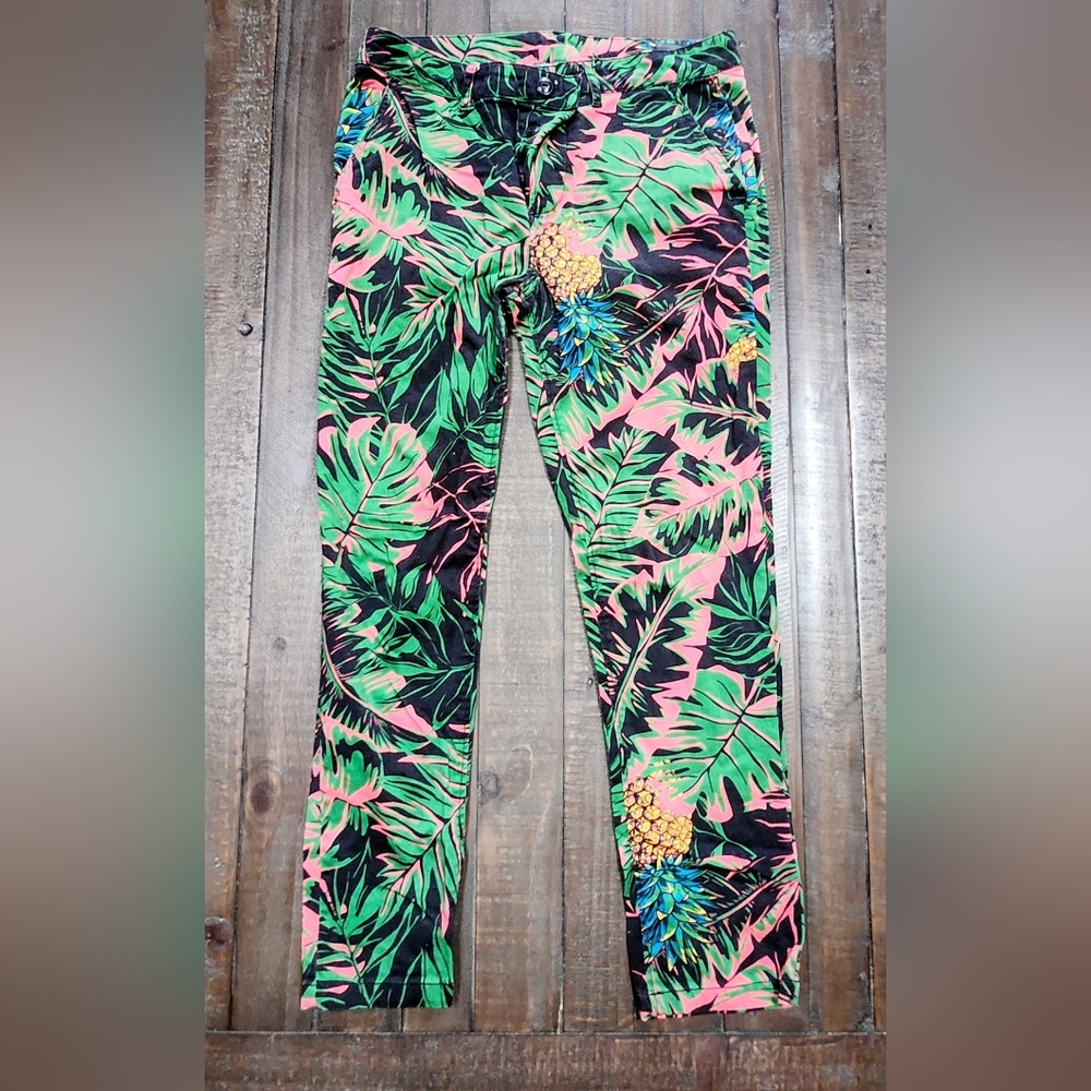 Asos Dress Pant Tropical Print
